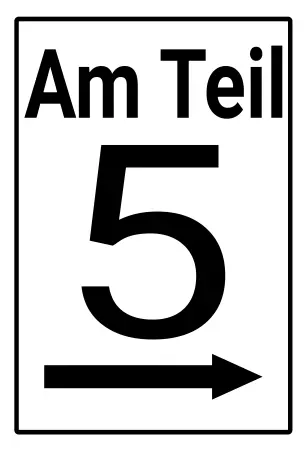 Wegweiser Am Teil 5 Bild