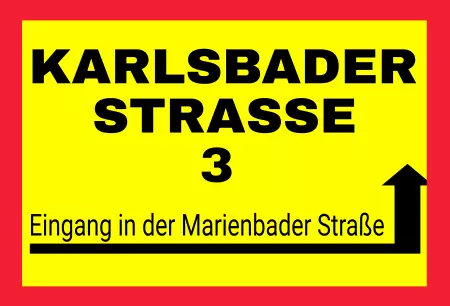 Wegweiser Karlsbader Strasse 3 Bild