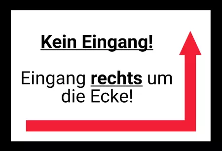  Wegweiser Kein Eingang! Bild