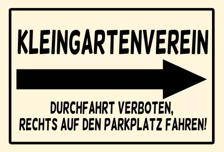  Wegweiser KLEINGARTENVEREIN Bild