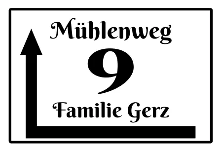  Wegweiser Mühlweg 9 Bild