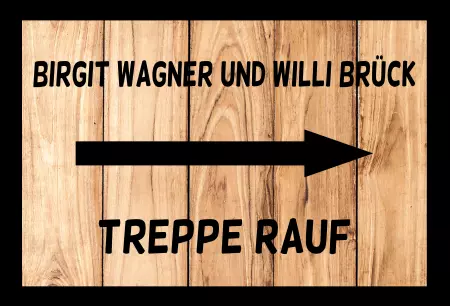  Wegweiser TREPPE RAUF Bild