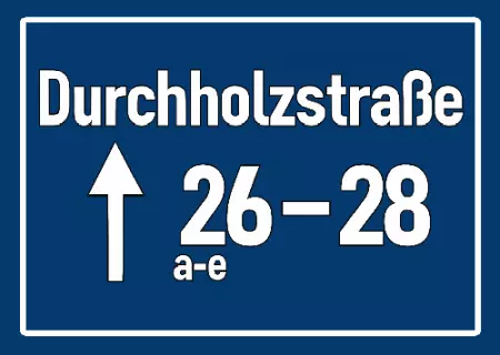 Wegweiser Durchholzstraße 26-28 Bild
