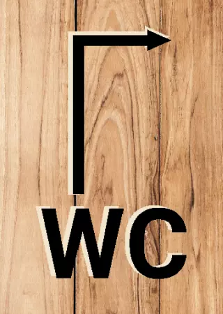 Wegweiser WC Bild